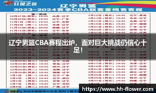 辽宁男篮CBA赛程出炉，面对巨大挑战仍信心十足！